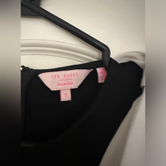 Ted baker black dress  asymmetrical - Picture 5 of 5